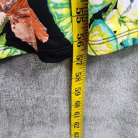 Women's Signature Collection Floral Print Jumpsuit Ruffle Sleeve Size M - Picture 12 of 14